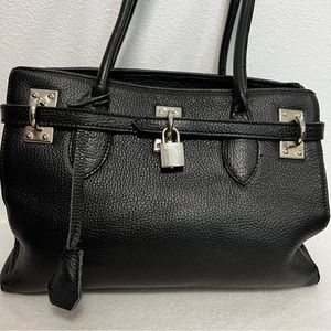 Borse In Pelle Made in Italy Black Leather Handbag